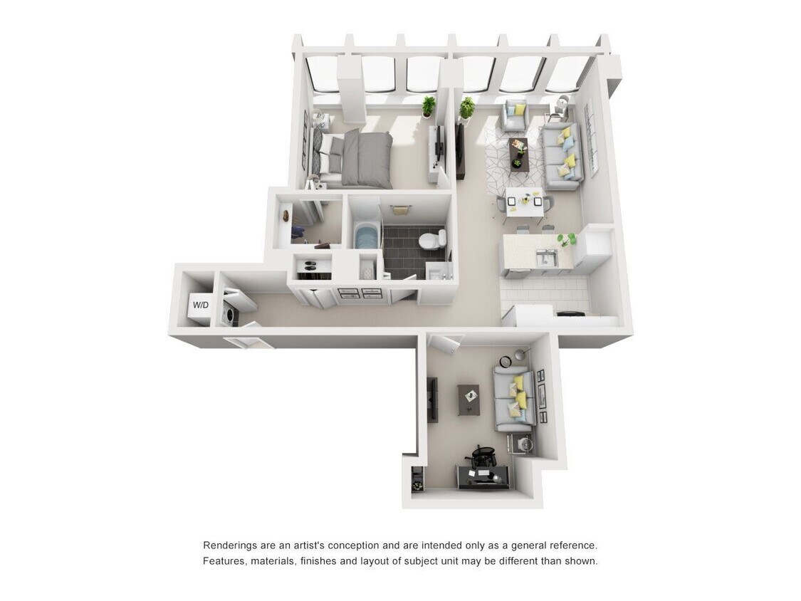 Floor Plan - 1 Bedroom