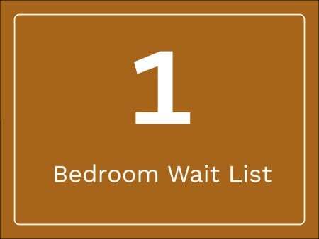 Floor Plan - One Bedroom Wait List