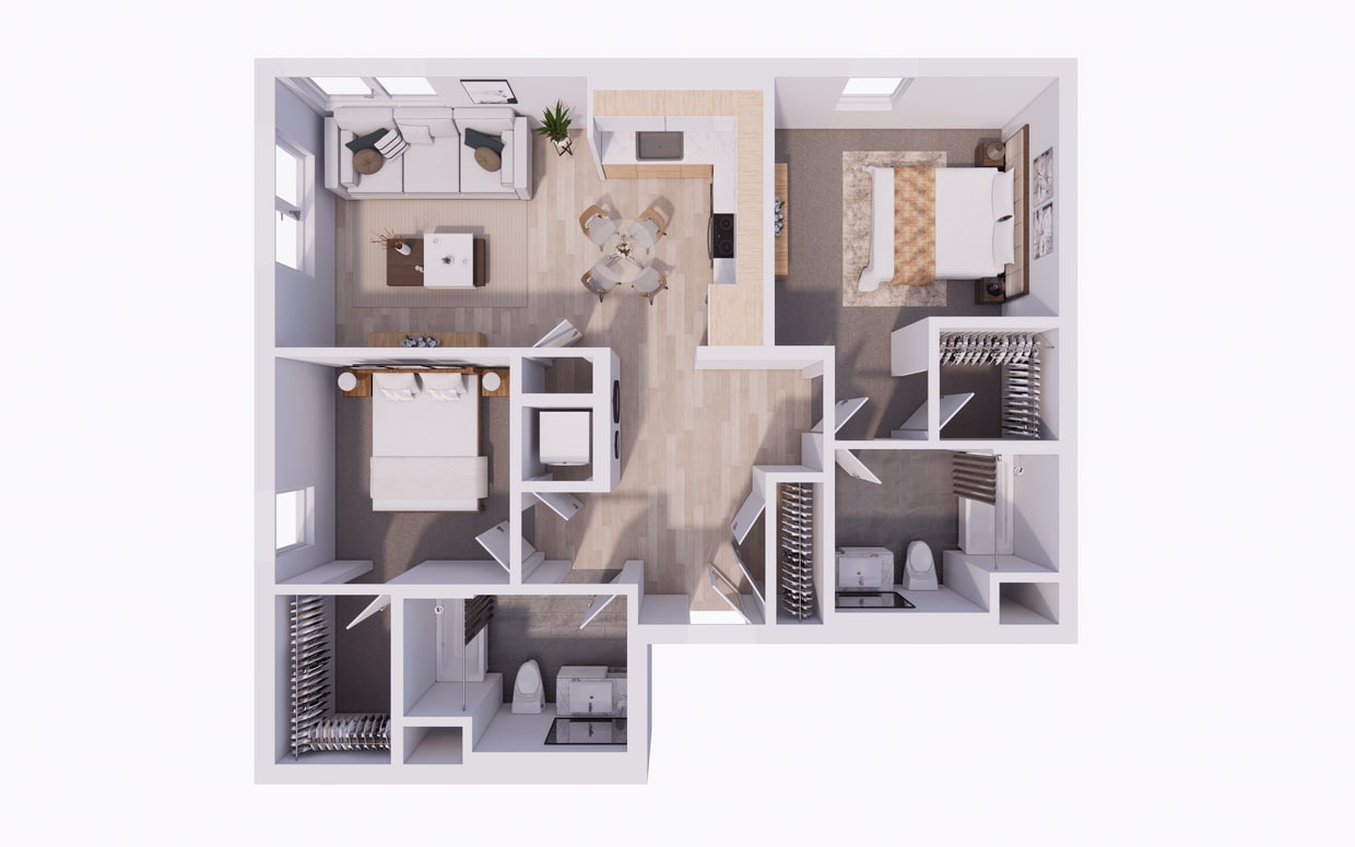 Floor Plan - Two Bedroom