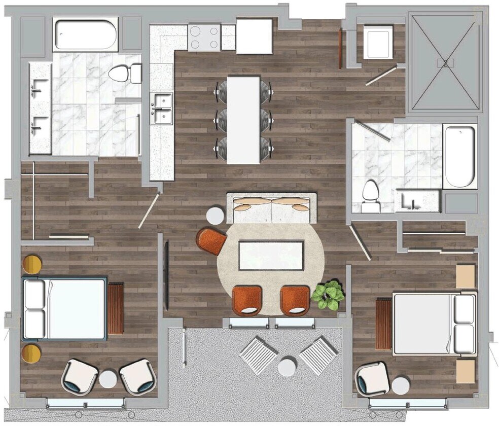Floor Plan - 2 Bedroom B2