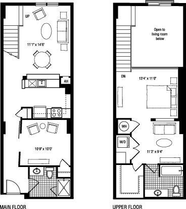 1N floor plan The Clarendon - 1N