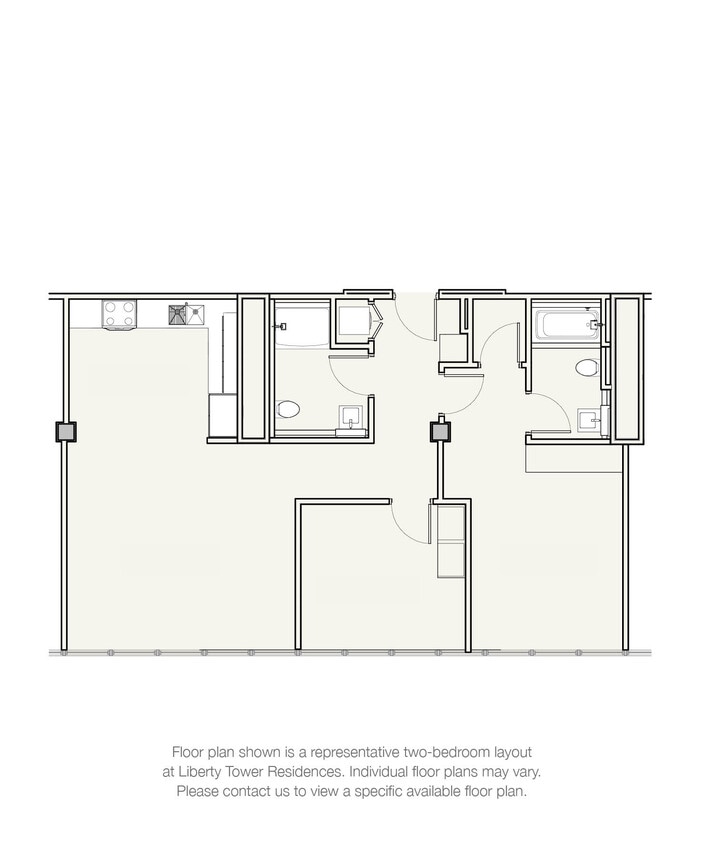Floor Plan - Two Bedroom Apartment