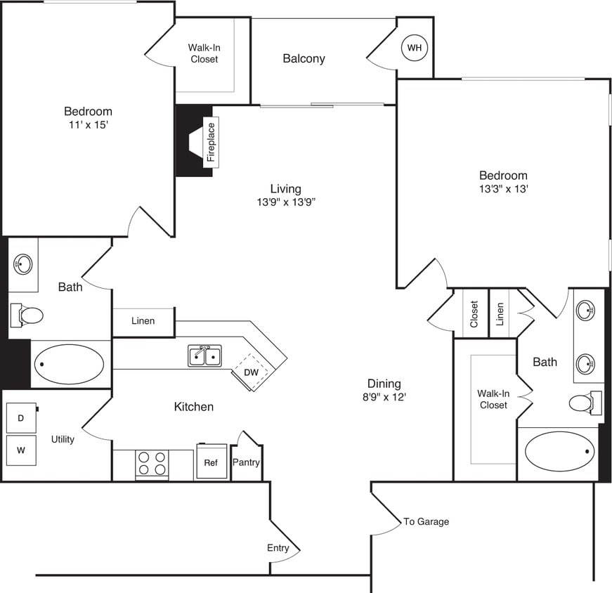 Floor Plan - The Casablanca - Garage