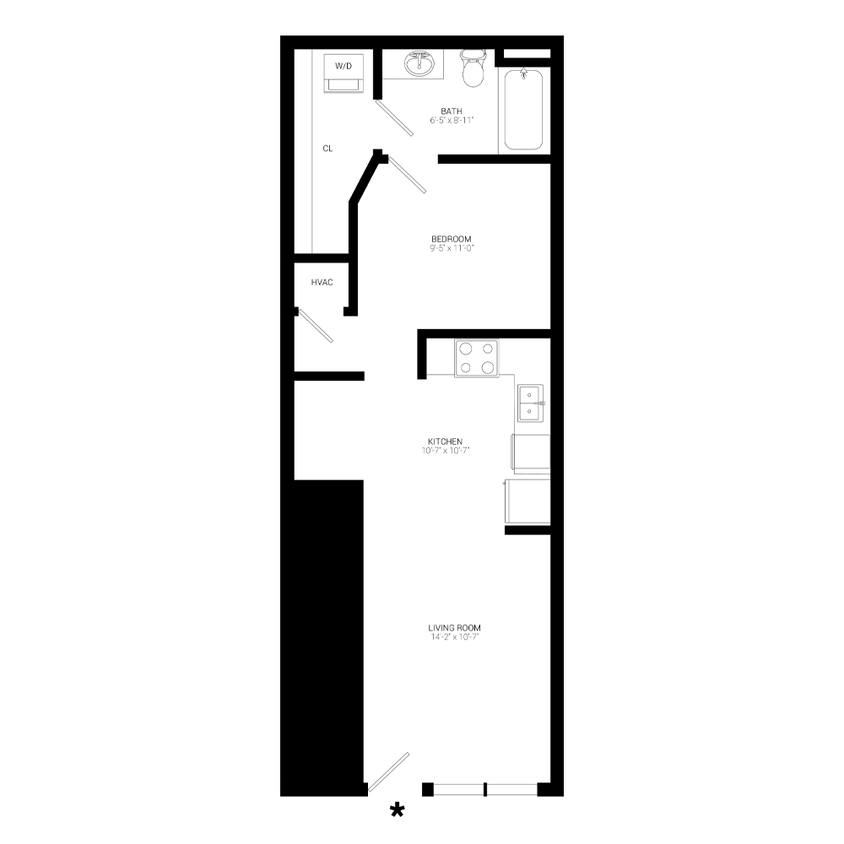Floor Plan - Grand Courtyard Studio