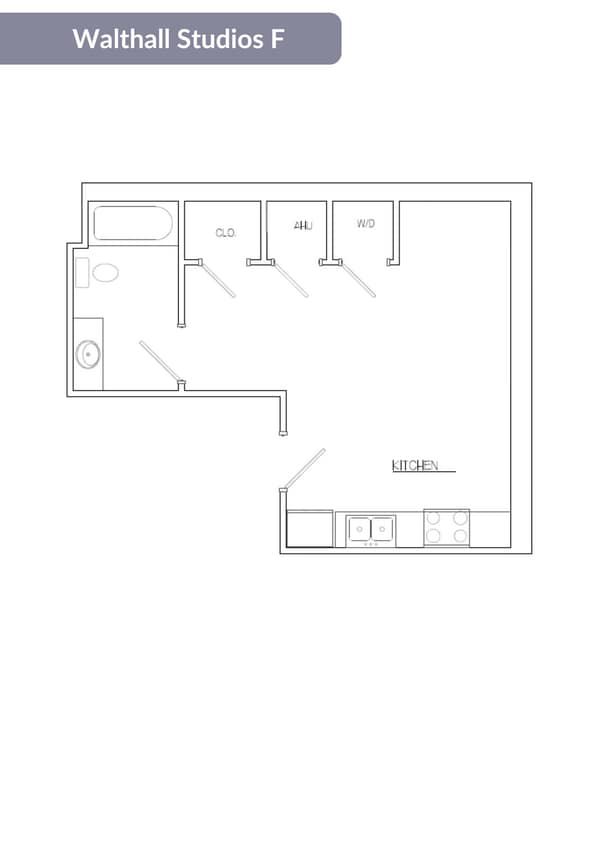 Floor Plan - Walthall Studio F