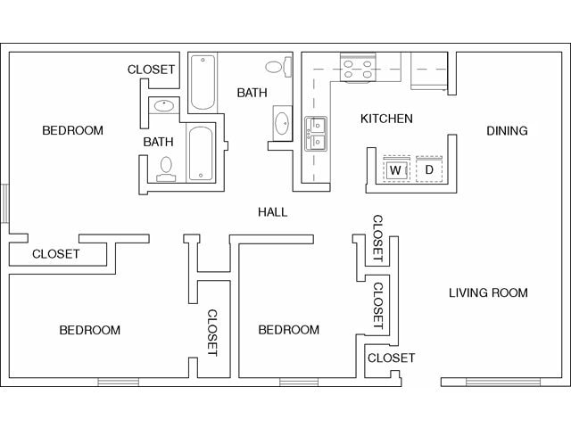 3BR/2BA - 3Bed - 2Bath