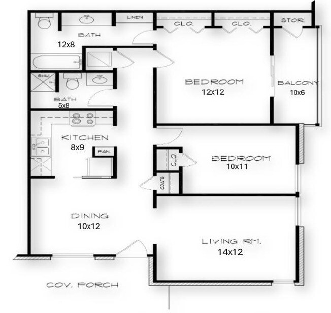 Floor Plan - C2 Furnished