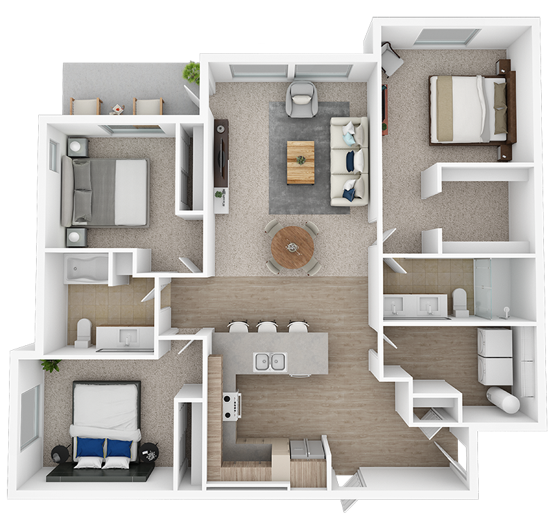 Floor Plan - San Juan + Garage