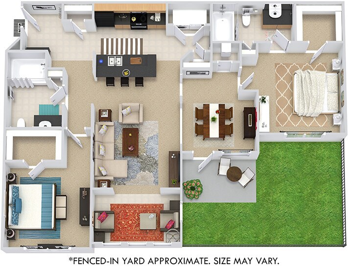 Floor Plan - Kenyon with Sunroom and Yard
