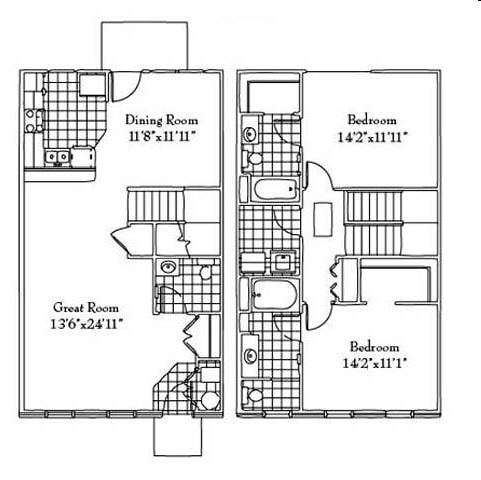 2BR/2.5BA - The Terrace