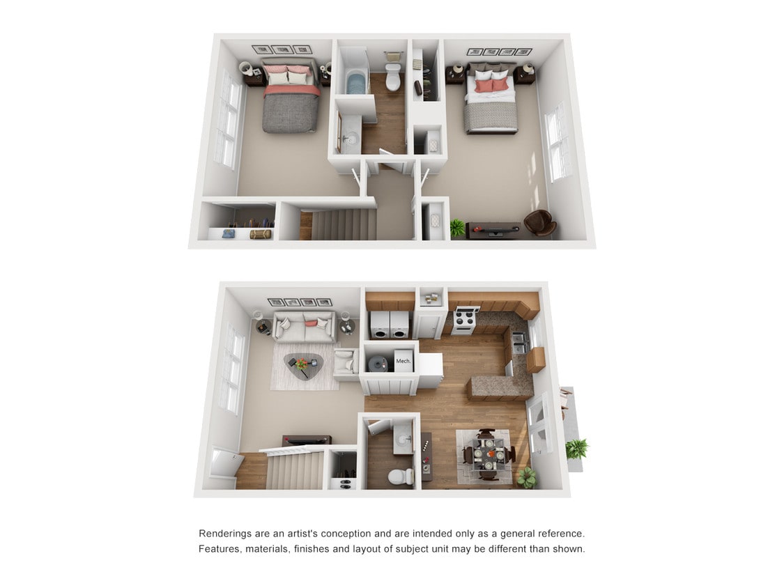 Floor Plan - The Willow Townhome