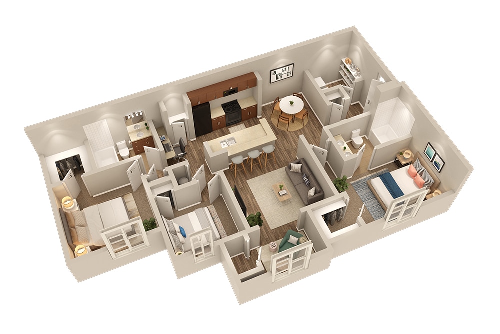Floor Plan - Ashford With Sunroom