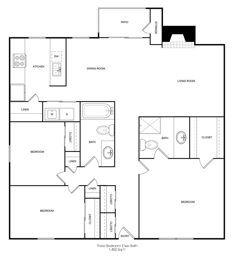 Maicy 3 Bed / 2 Bath 1450 - Maicy