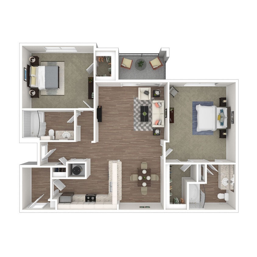 Floor Plan - 2x2 Medium Upgrade