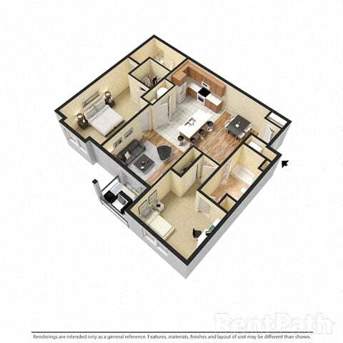 Floor Plan - Cunningham (2 Bed)