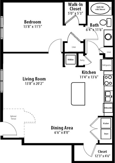 Crown Point Courtyard - Saltillo Courtyard