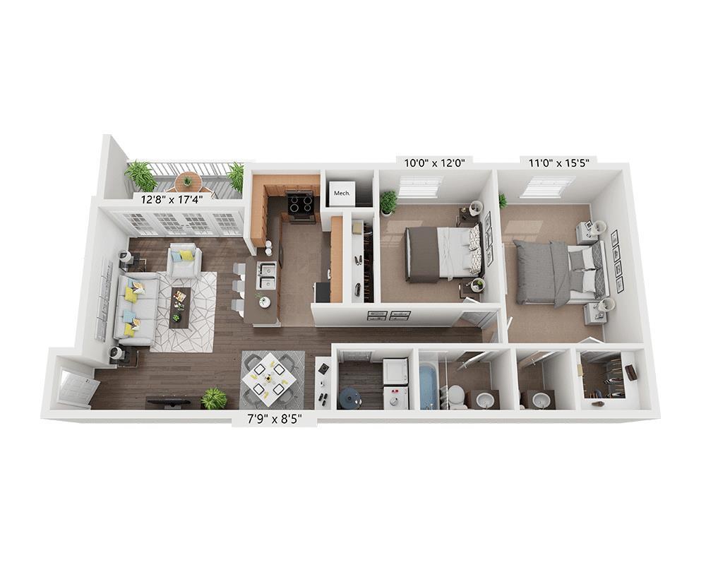 Floor Plan - Plan B1.5A