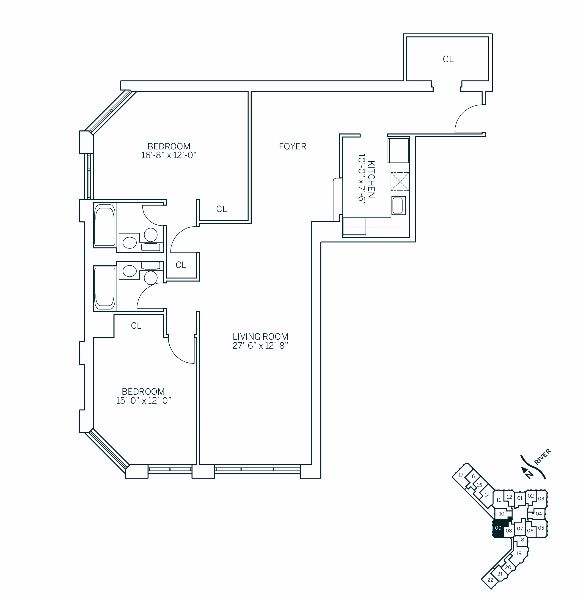 Floor Plan - ATLANTIC - 3 Bedrooms Two Bathroom