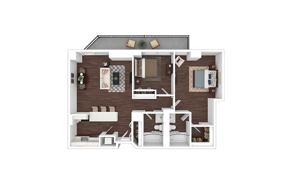 Floor Plan - B8 - Renovated