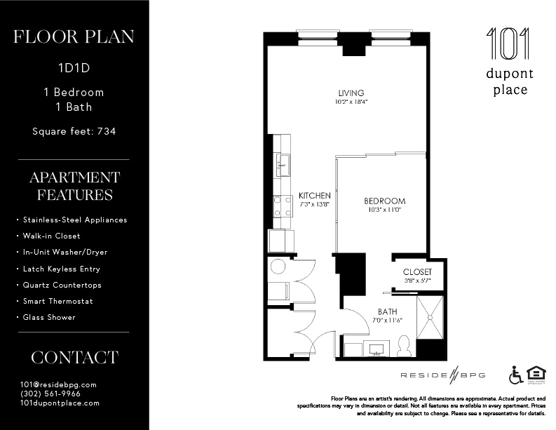 Floor Plan - 1D1-D