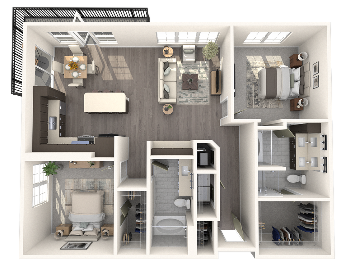 Canal 1535 Floor Plan B6 - B6