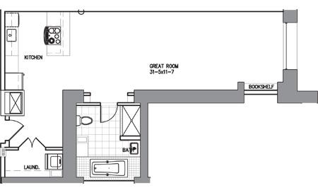 Floor Plan - Studio