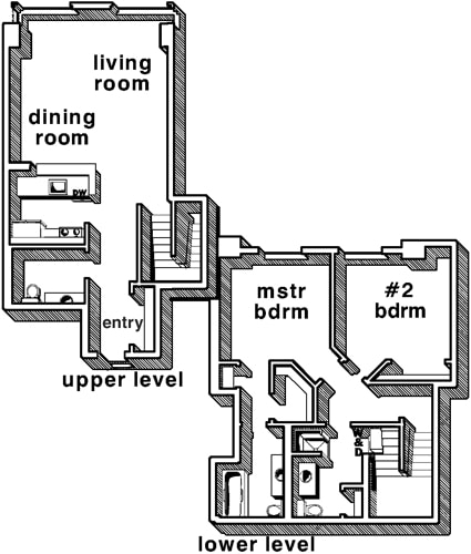Floor Plan - 2 Bed NW Townhome