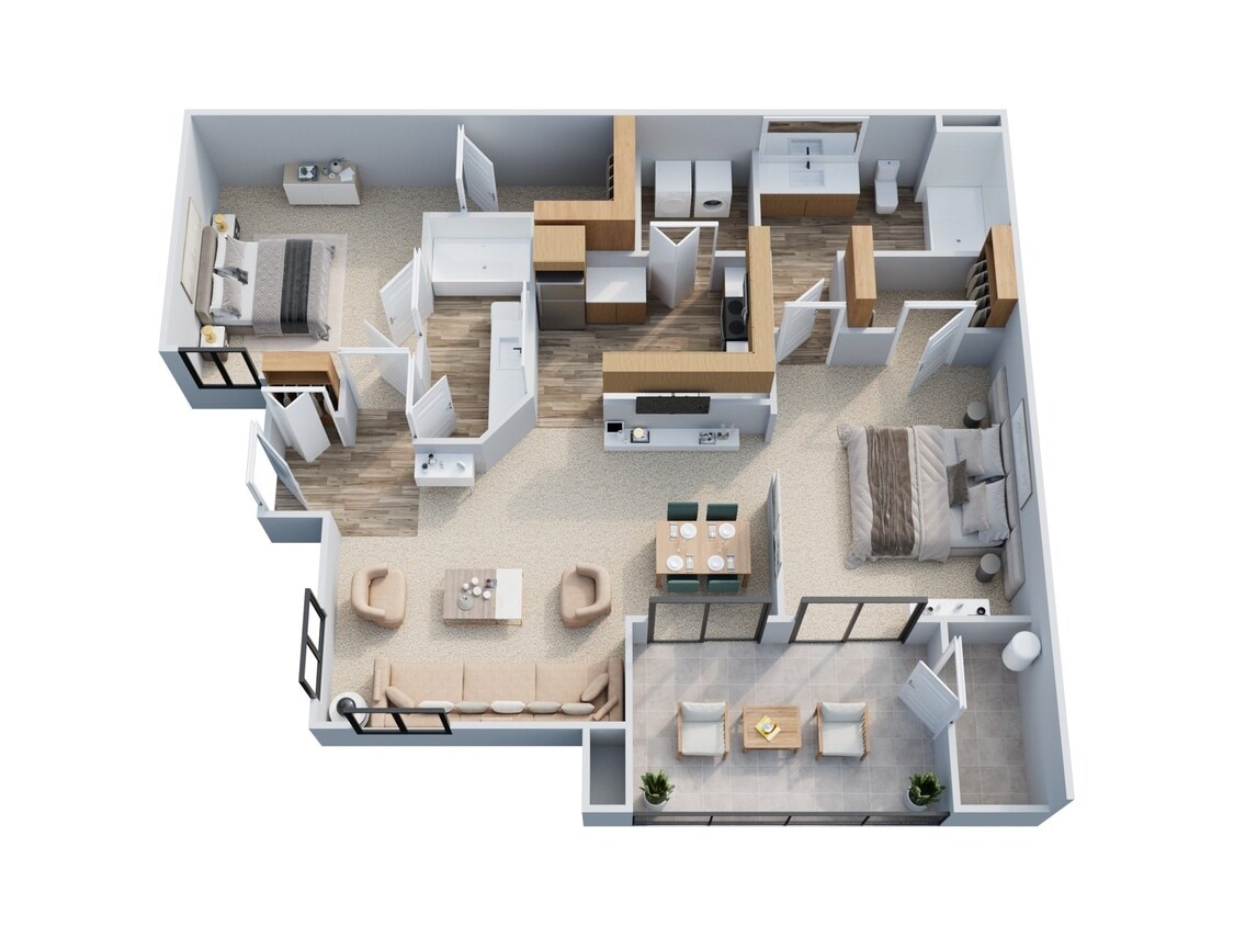 Floor Plan - PALOMA - 1,150 SQUARE FEET