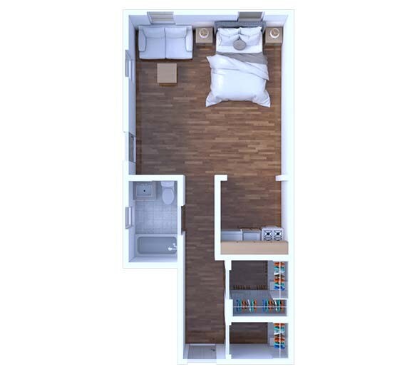 Floor Plan - Studio Floor Plan S31 672 2R