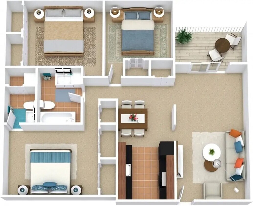 Floor Plan - 3x2 Standard