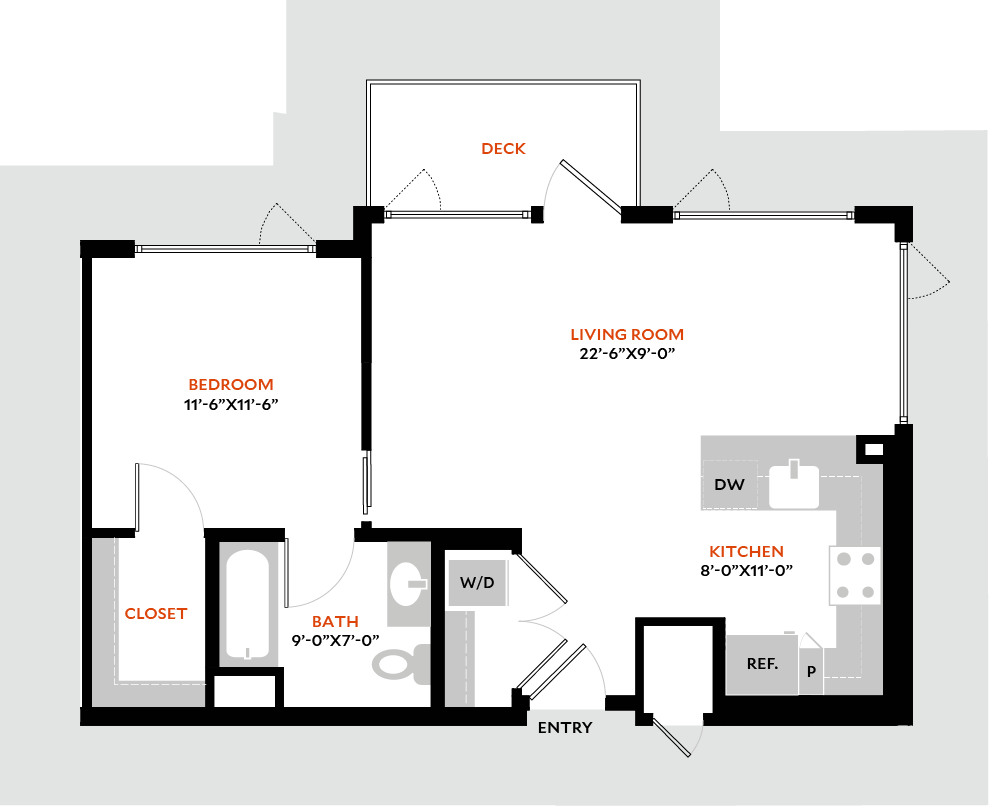 Floor Plan - 1J