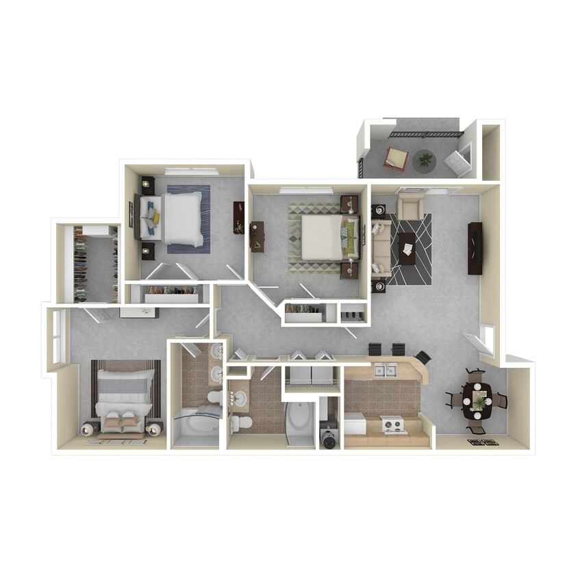 C1S 3D Floor Plan - C1S