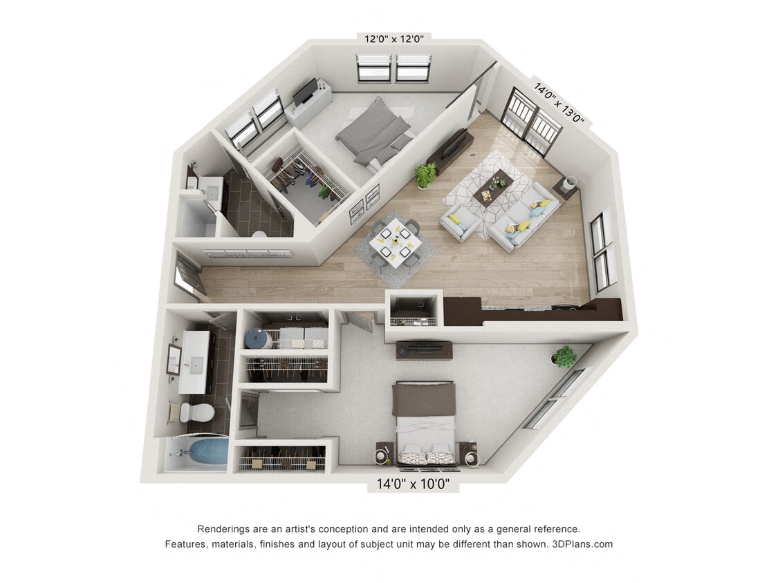 Floor Plan - The Cleveland - B9