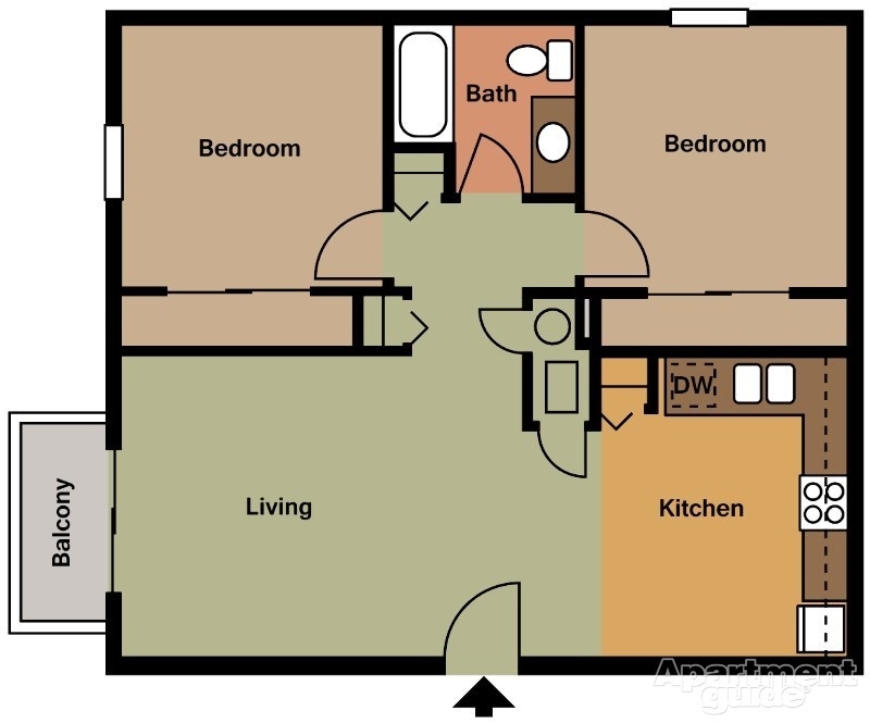 2BR/1BA - 2 Bedroom 1 Bath- ALL UTILITIES INCLUDED