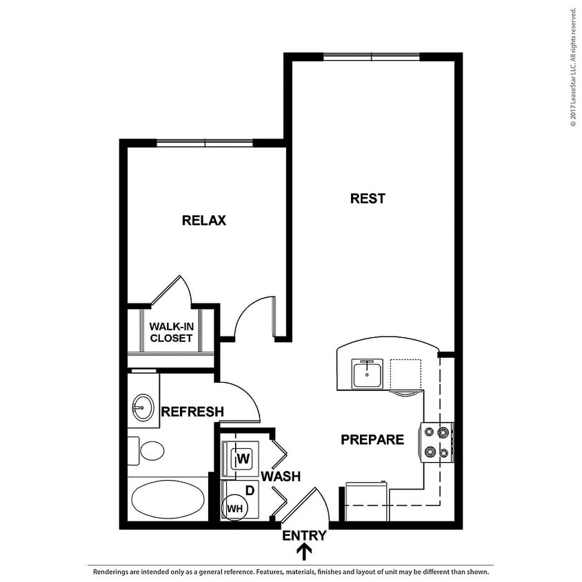 Ambrosio - 1B1B - 584 SF - A1.1 - 2D Floorplan - A1.2