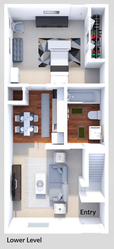 Floor Plan - Phase III - 2 Bed 2 Bath
