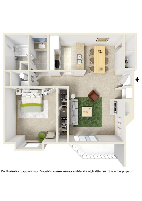 Floor Plan - AML-1x1(670) Independence 