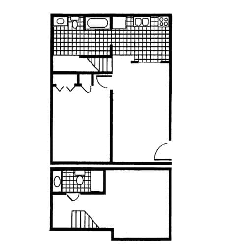 2BR/2BA - 2 Bedroom, 1.5 Bath