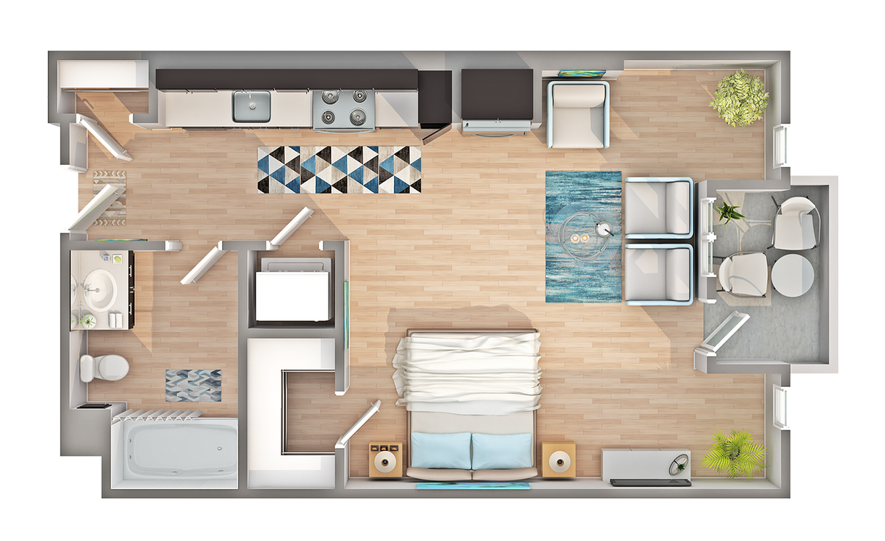 S2 | 2-Bedroom Floorplan - S2