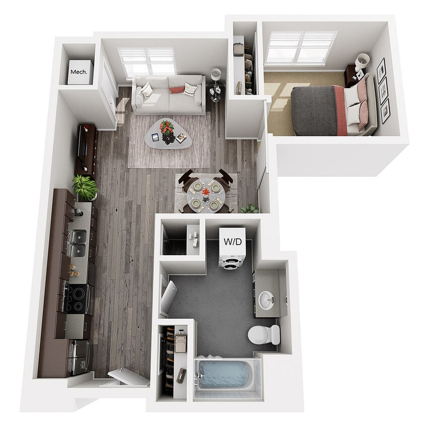 Floor Plan A2 | 22 Slate | Apartments in Madison, WI - A2