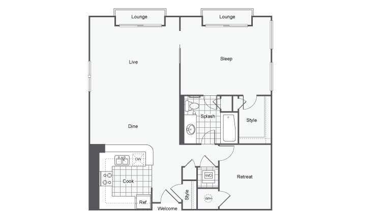 Piedmont Floor Plan - The Piedmont II