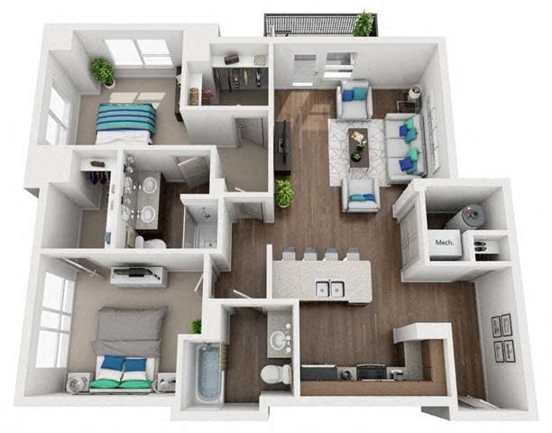 Floor Plan - 2H