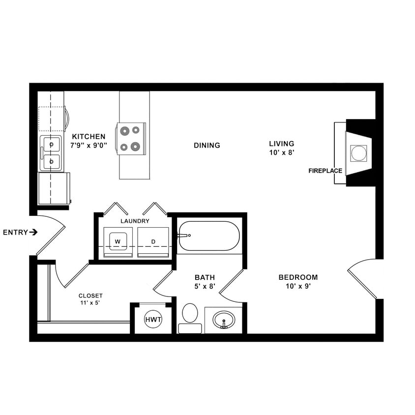 Floor Plan - Quartz 0x1L