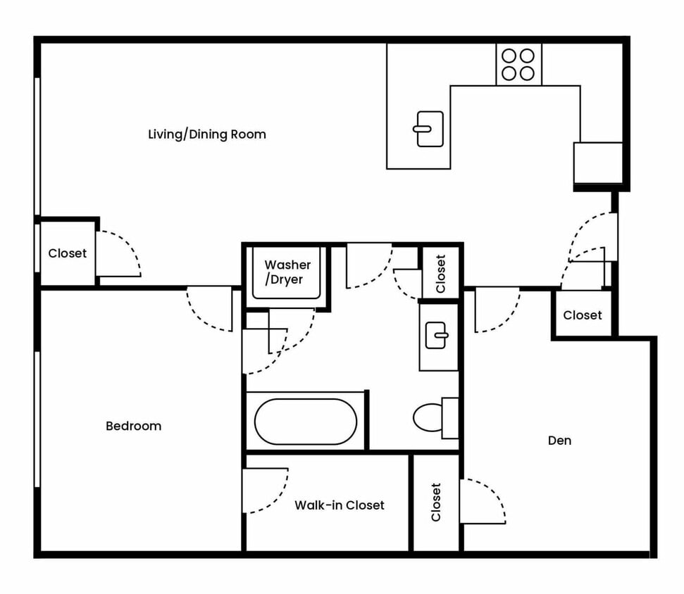 One Bed Den Deluxe - One Bed Den Deluxe