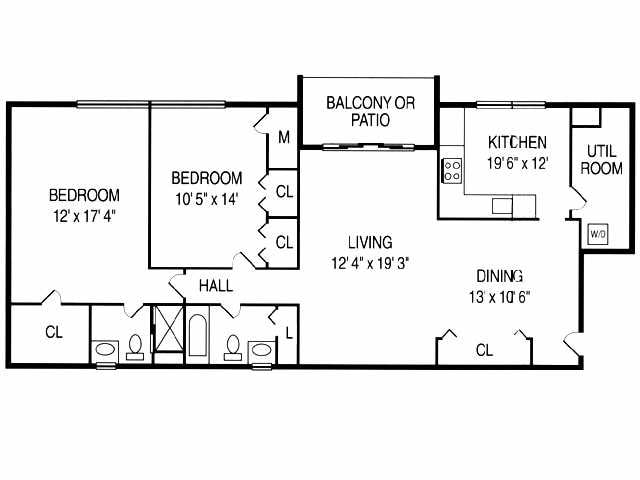 2BR/2BA - 2 Bed 2 Bath