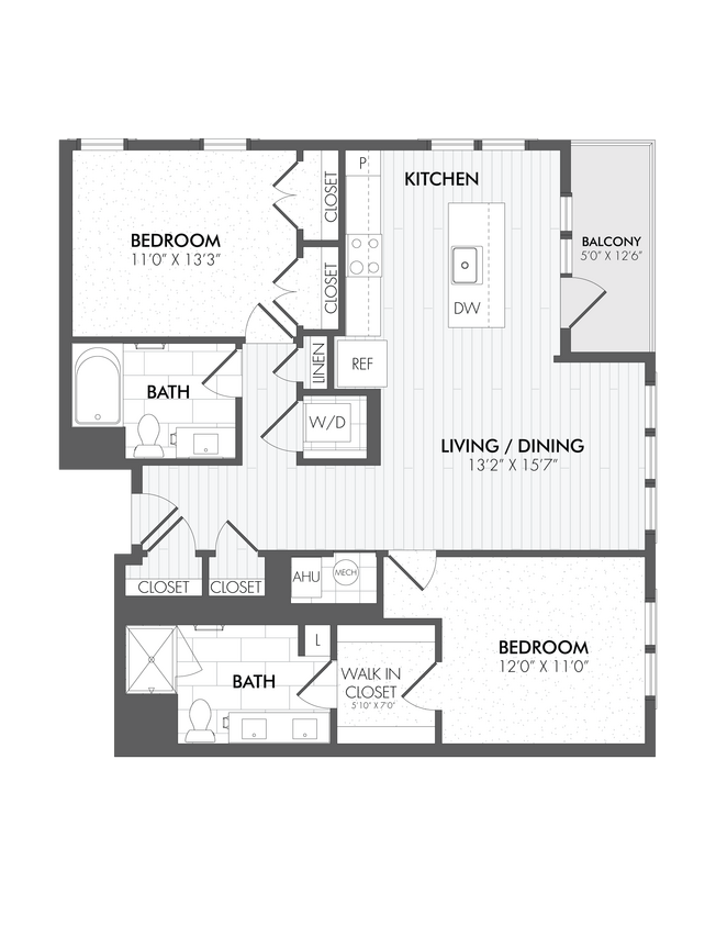 Floor Plan - 2 Bed/2 Bath-B4
