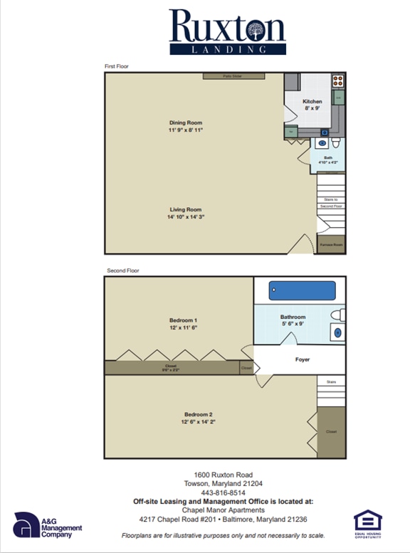 RL - 2BTH - Two Bedroom Townhome