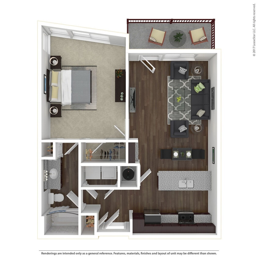 A2 3D Floor Plan - A2