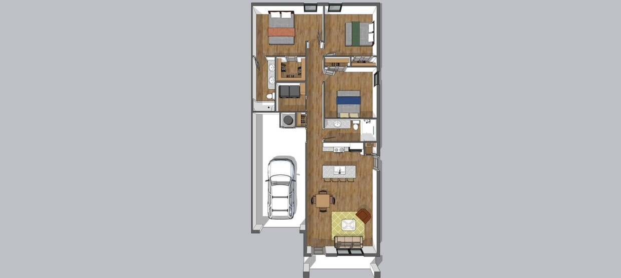 Floor Plan - The Aspen - 3 Beds, 2 Baths - New lower SD $399...