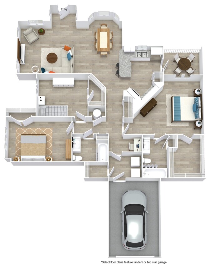 Floor Plan - C1 Lower w Garage